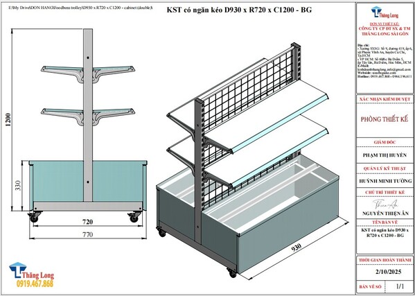 kệ siêu thị có ngăn kèo 